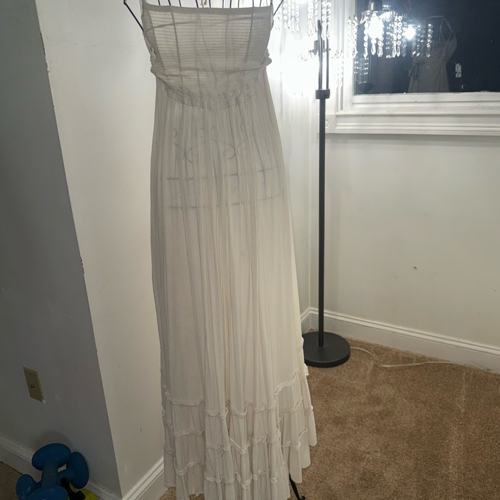 Free People Cream Maxi Dress